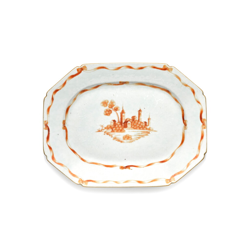 View full screen - View 1 of Lot 241. A 'European subject' serving dish, Qing dynasty, 18th century.