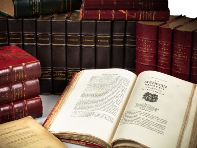 View full screen - View 1 of Lot 153. Ensemble de 8 ouvrages bibliographiques, en 24 volumes dont Carteret, Tchemerzine, Le Petit, Rochambeau, etc..