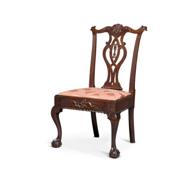 View full screen - View 1 of Lot 814. The Parrish Family Chippendale Carved Mahogany Side Chair, Philadelphia, Pennsylvania, Circa 1775.