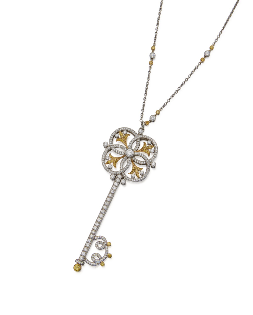 Voir en plein écran - Voir 1 du lot 6. COLORED DIAMOND AND DIAMOND ‘CIRCLE' PENDANT-NECKLACE, TIFFANY & CO..