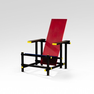 View full screen - View 1 of Lot 2. Red Blue Chair.