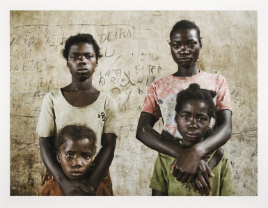 View full screen - View 1 of Lot 153. Sisters Bertha Chiquia and Jamba Rosa, and sisters Louisa Vuyuyu and Maria Namunga, Angola, 2002.