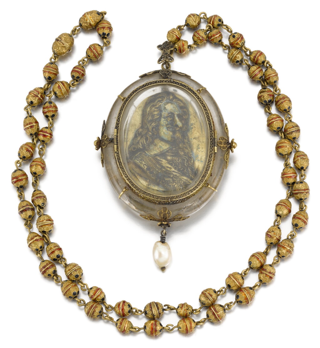 View full screen - View 1 of Lot 203. ENGLISH, SECOND HALF 17TH CENTURY | Pendant with a Portrait of Charles I.