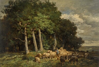 View full screen - View 1 of Lot 8. Shepherd and his Flock.