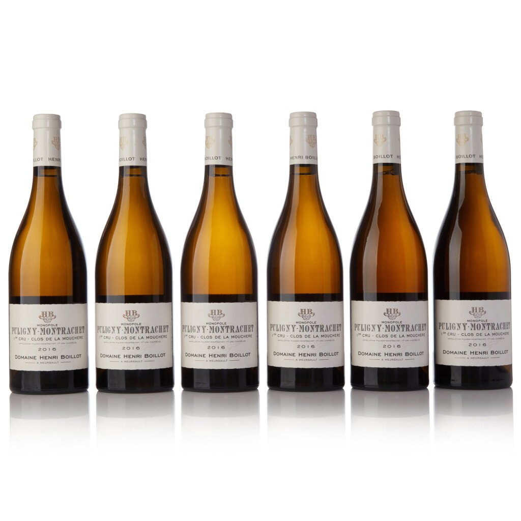 View full screen - View 1 of Lot 251. Puligny Montrachet, Clos de la Mouchère 2016 Domaine Henri Boillot (12 BT).