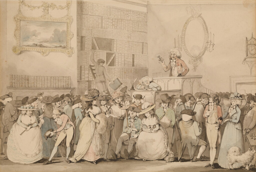 View full screen - View 1 of Lot 54. A Book Auction, probably at Sotheby's, London.
