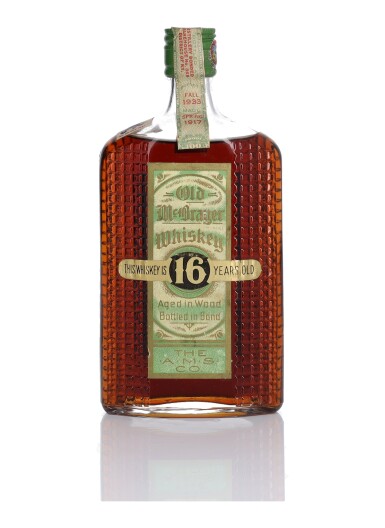 View full screen - View 1 of Lot 235. Old McBrayer 16 Year Old Bourbon 100 Proof 1917 (1 BT Pint).