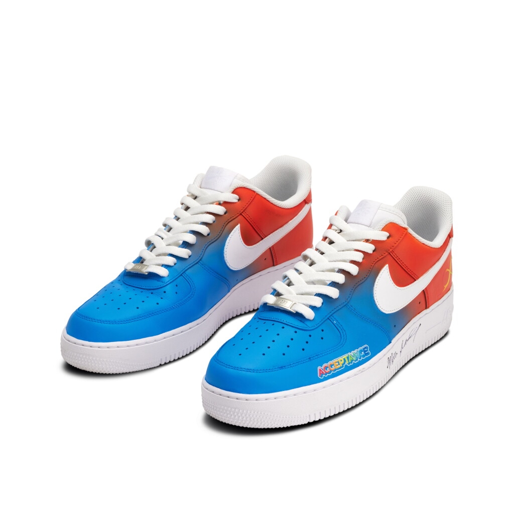 View full screen - View 1 of Lot 31. Mark Daigneault Oklahoma City Thunder 2024-2025 Game Worn and Signed Custom Air Force 1s | To The Max Foundation.