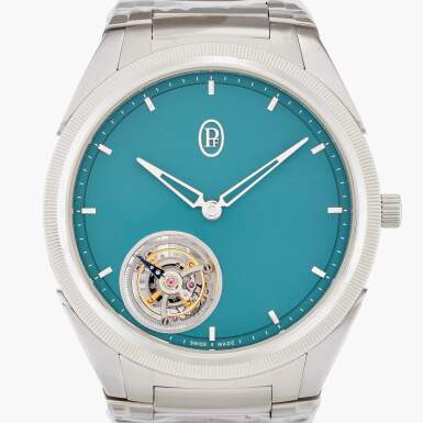View full screen - View 1 of Lot 319. Reference PFS921-1020001-100182 Tonda Tourbillon Yoshida Special Edition | A limited edition stainless steel automatic tourbillon wristwatch with bracelet, Circa 2023.