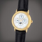 Quantième Perpétuel Automatique | A yellow gold perpetual calendar wristwatch with moon phases | Circa 1990