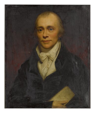 View full screen - View 1 of Lot 291. STUDIO OF SIR WILLIAM BEECHEY, R.A. | PORTRAIT OF SPENCER PERCEVAL (1762-1812), PRIME MINISTER AND FIRST LORD OF THE TREASURY, HALF LENGTH.