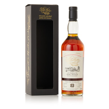View full screen - View 1 of Lot 9686. Ben Nevis Single Malts of Scotland 22 Year Old Cask #91 58.4 abv 1997 (1 BT70).