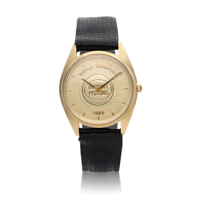 View full screen - View 1 of Lot 48. Isiah Thomas Detroit Pistons Bulova 1989 NBA Finals Champions Watch.