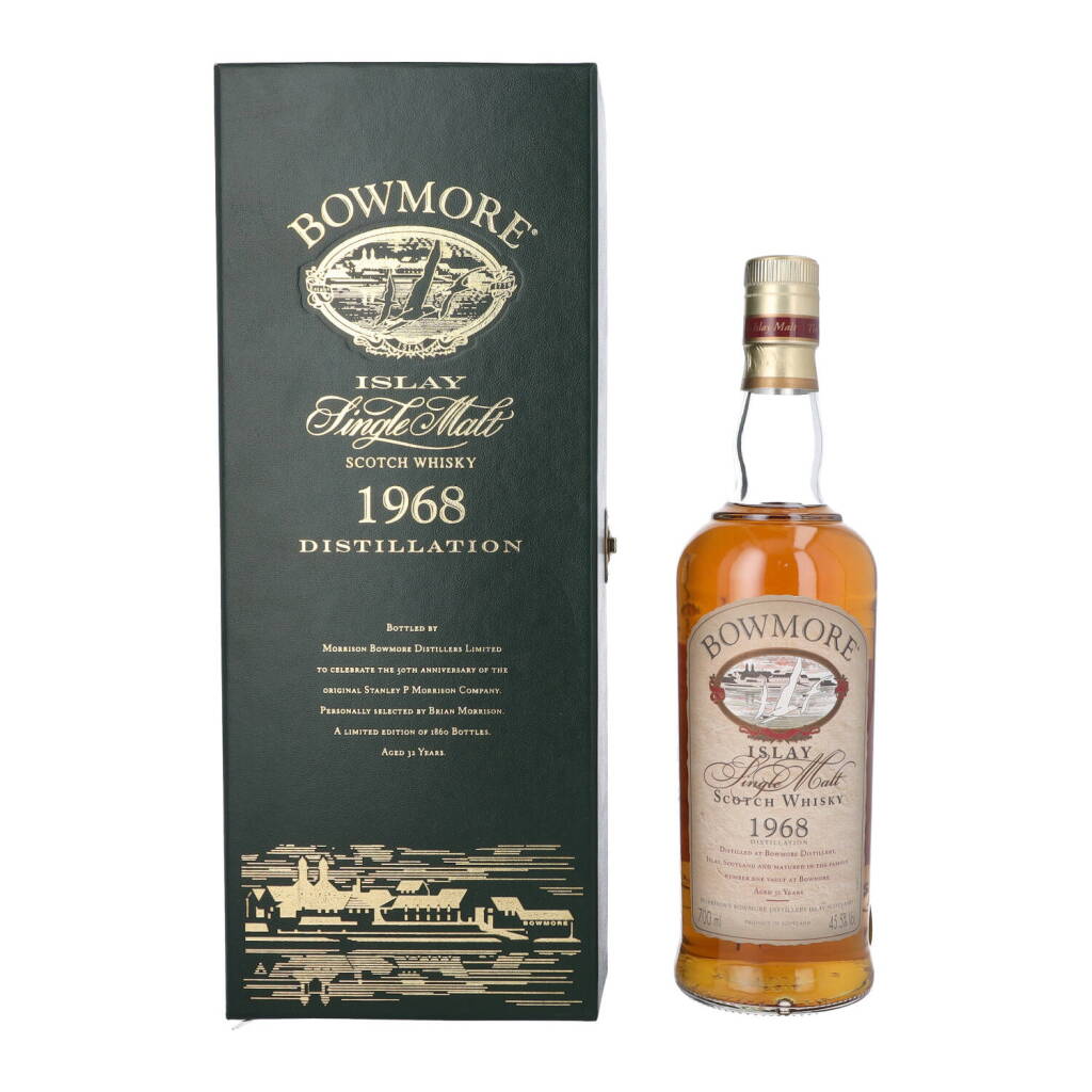View full screen - View 1 of Lot 5115. Bowmore 32 Year Old 45.5 abv 1968 (1 BT70).
