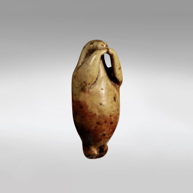 View full screen - View 1 of Lot 715. Inupiaq Toggle in the form of a Sea Otter.