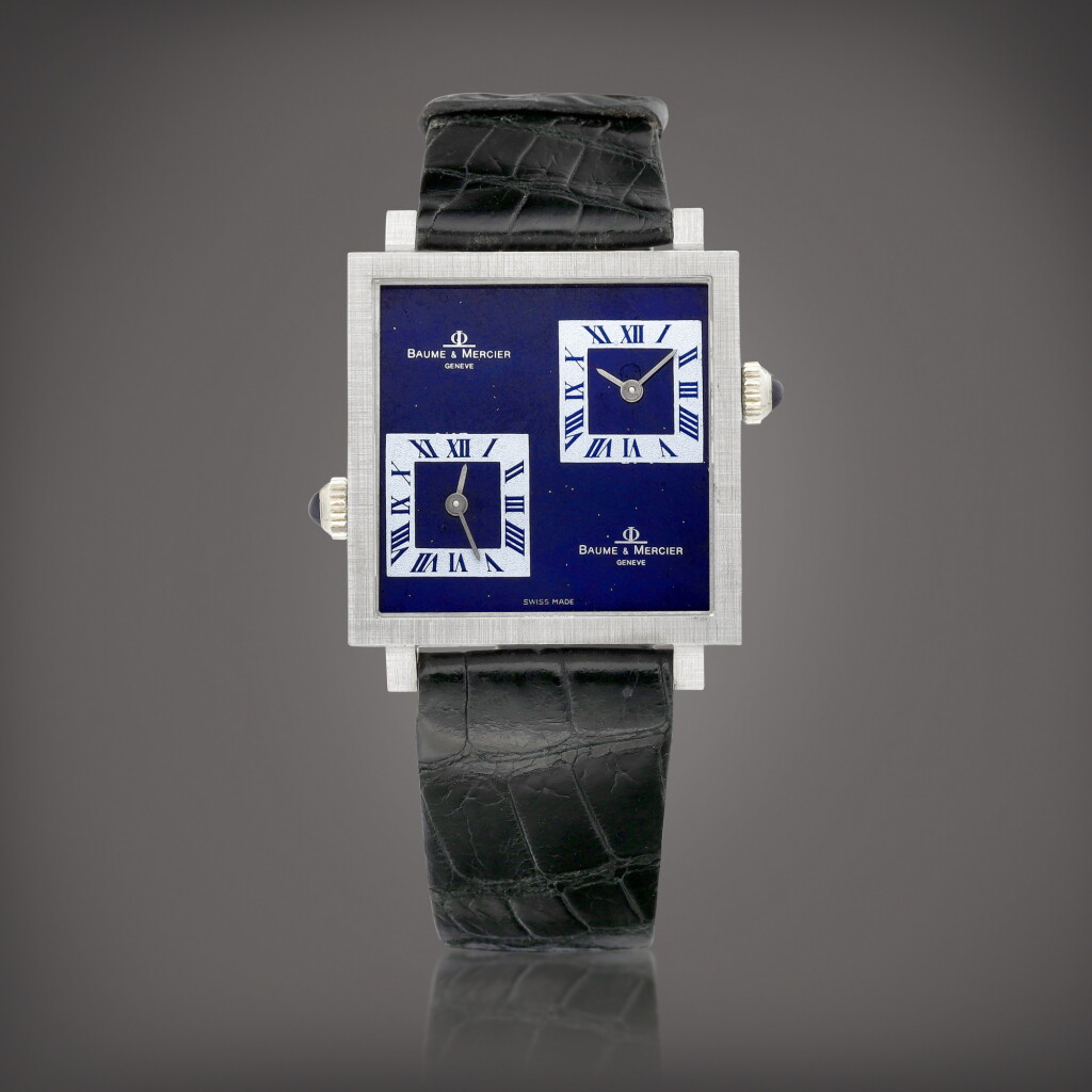 View full screen - View 1 of Lot 921. Reference 32001 | A white gold dual time zone wristwatch, Circa 1980 | 型號32001 | 白金兩地時間腕錶,約1980年製.