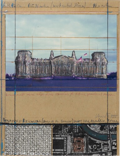 View full screen - View 1 of Lot 68. Wrapped Reichstag (Project for Berlin).
