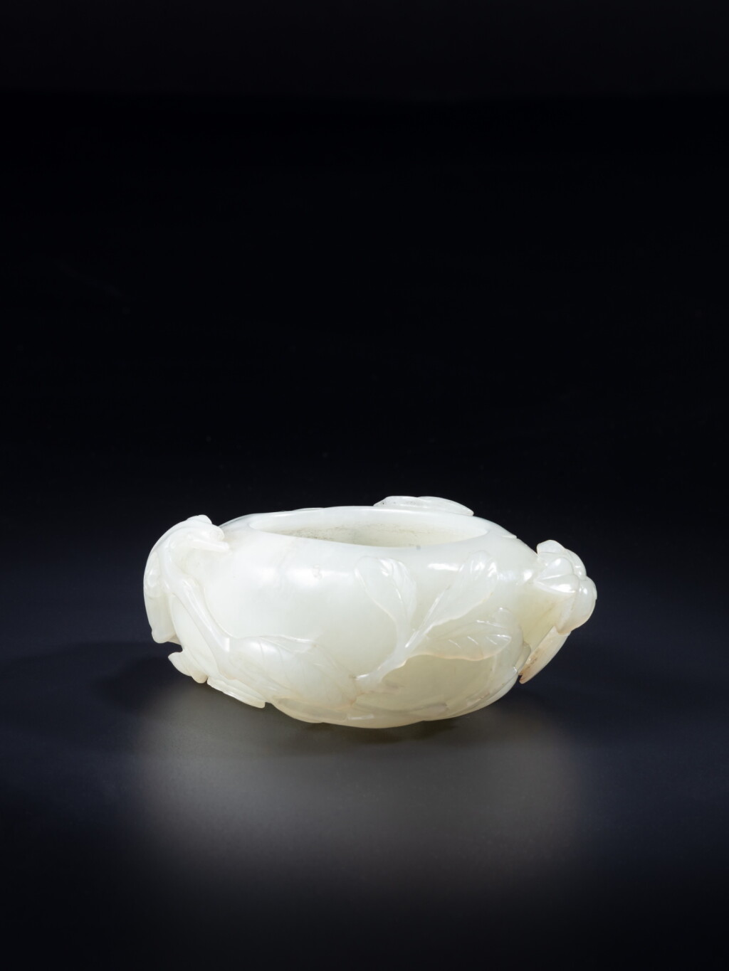 View full screen - View 1 of Lot 126. A white jade pomegranate-form washer, Qing dynasty, Qianlong period.