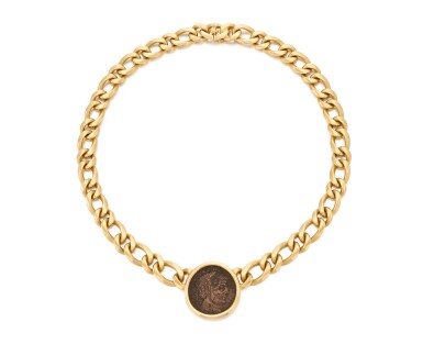 View full screen - View 1 of Lot 123. BULGARI | COIN NECKLACE (COLLANA CON MONETA) .