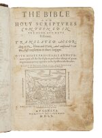 Bible in English | A spectacular association copy of the first edition of the Geneva Bible