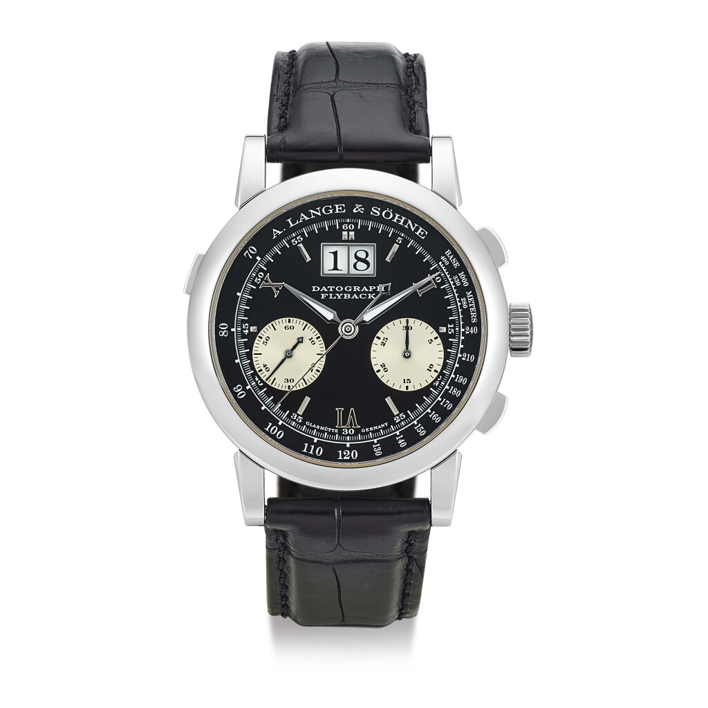 View full screen - View 1 of Lot 52. A. LANGE & SÖHNE | DATOGRAPH, REFERENCE 403.035F, A PLATINUM FLYBACK CHRONOGRAPH WRISTWATCH WITH DATE, CIRCA 2012.