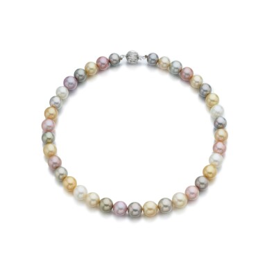 View full screen - View 1 of Lot 766. Cultured pearl necklace .