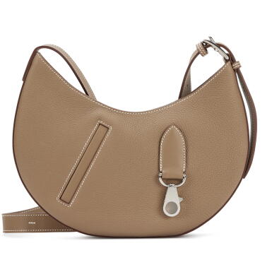 View full screen - View 1 of Lot 101. Etoupe Swift and Togo P'tit Arcon Bag Palladium Hardware, 2024.