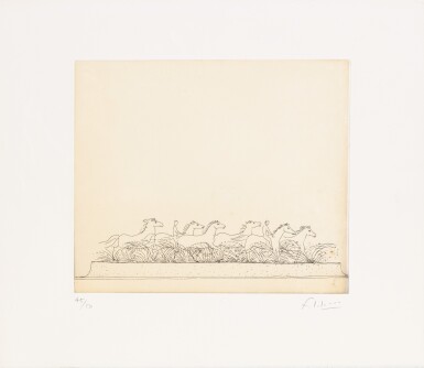 View full screen - View 1 of Lot 74. Chevaux au galop.