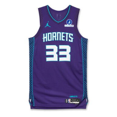 View full screen - View 1 of Lot 46. Liam McNeeley Charlotte Hornets 2025-2026 Game Worn Statement Edition Jersey .