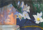 Kopf mit Lilien (Head with Lilies)