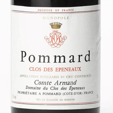 View full screen - View 1 of Lot 419. Volnay, Fremiet 2020 Comte Armand (12 BT).