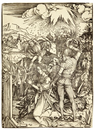 View full screen - View 1 of Lot 43. The Martyrdom of Saint Catherine (B. 120; M., Holl. 236).