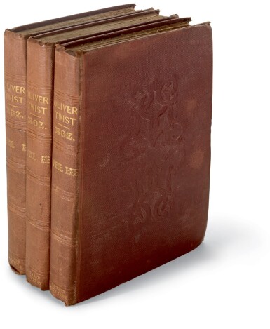 View full screen - View 1 of Lot 44. Dickens, Oliver Twist, 1838, first edition, first issue.
