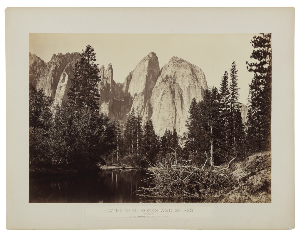 View full screen - View 1 of Lot 47. 'Cathedral Rocks and Spires Yosemite'.
