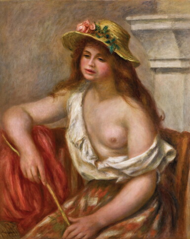 View full screen - View 1 of Lot 129. La bohémienne or La bergère | 《吉普賽女郎》或《牧羊女子》.