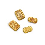 Four gold ingots 金錠四枚