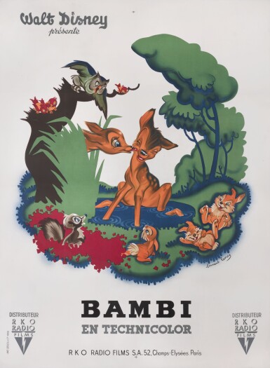 View full screen - View 1 of Lot 74. Bambi (1942).