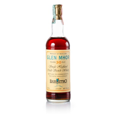 View full screen - View 1 of Lot 179. Glen Mhor Bar Metro 30 Year Old 60.1 abv 1966 (1 BT 70cl).