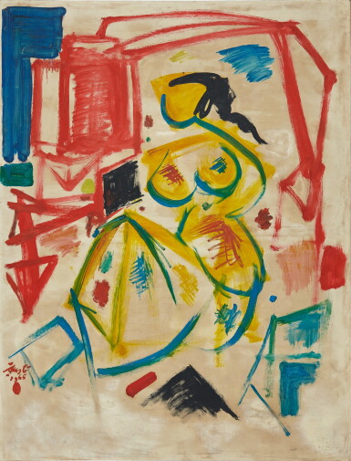 View full screen - View 1 of Lot 645. Rusli 盧斯里 | Mulher Diante do Espelho (Woman in front of the Mirror) 鏡子前的女人.