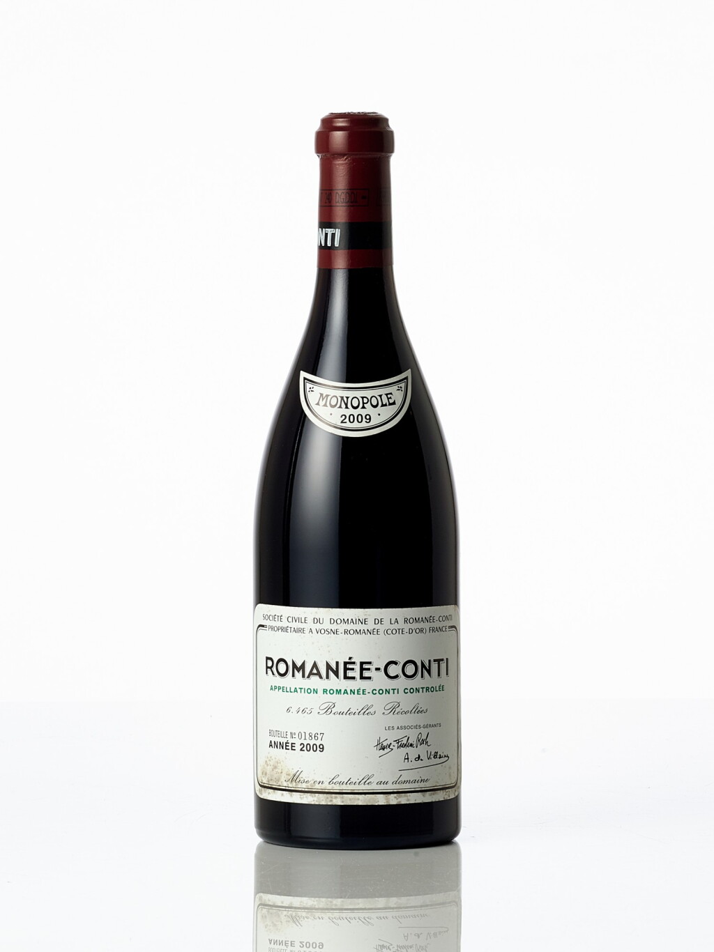 View full screen - View 1 of Lot 4141. Romanée Conti 2009 Domaine de la Romanée-Conti (1 BT).