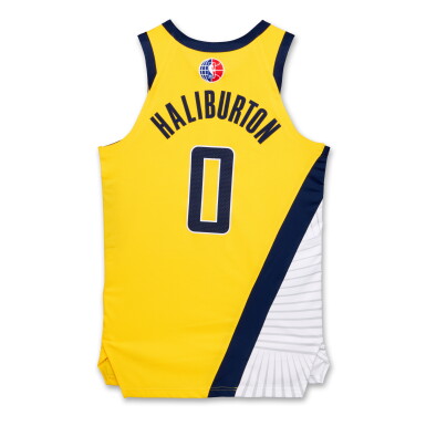 View full screen - View 1 of Lot 51. Tyrese Haliburton ‘Paris Games’ Indiana Pacers 2024-2025 Game Worn Statement Edition Jersey | Matched to 2 Games | 3rd Team All-NBA.
