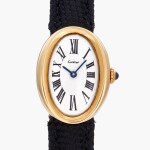 Baignoire | A yellow gold lady’s oval wristwatch with original gold deployant buckle | Made in 1966-67