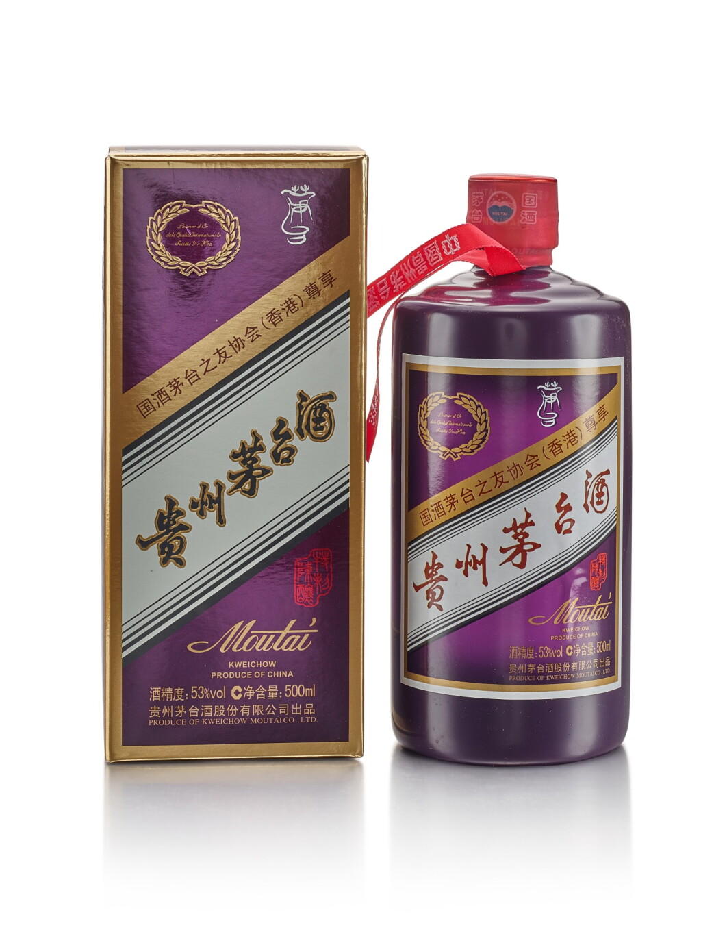 View full screen - View 1 of Lot 4126. Kweichow Moutai HK Friends Of Moutai Special Edition NV 2017 (1 BT50) 2017年產國酒茅台香港之友協會專用茅台酒 .