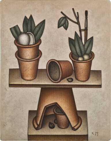 View full screen - View 1 of Lot 301. Still Life with Flower Pots.
