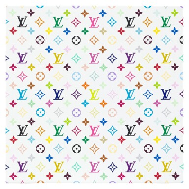 View full screen - View 1 of Lot 1063. TAKASHI MURAKAMI 村上隆 | LOUIS VUITTON MONOGRAM MULTICOLORE - WHITE 路易威登字母組合多色標誌 - 白色.