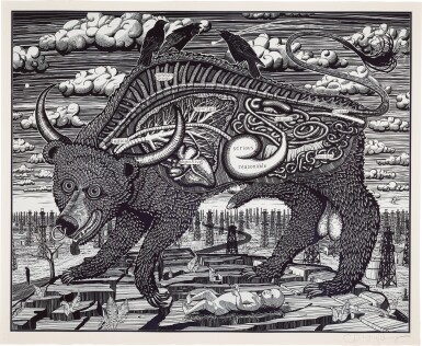 View full screen - View 1 of Lot 336. Animal Spirit (Blue).