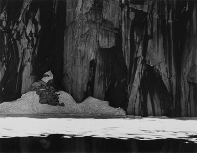 View full screen - View 1 of Lot 17. 'Frozen Lake and Cliffs, Sierra Nevada, California'.