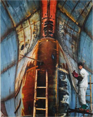 View full screen - View 1 of Lot 107. EDWARD BURTYNSKY | 'SHIPYARD #19, QILI PORT, ZHEJIANG PROVINCE, CHINA', 2005.