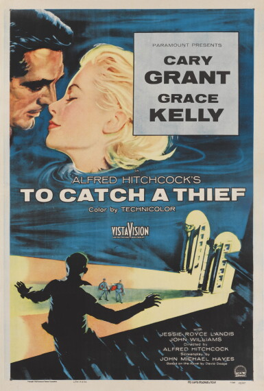 View full screen - View 1 of Lot 76. TO CATCH A THIEF (1955) POSTER, US.