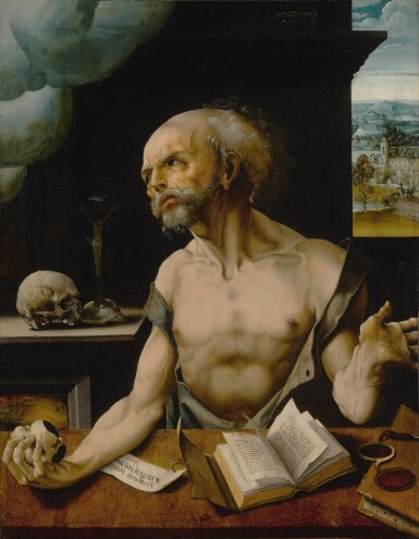 View full screen - View 1 of Lot 314. St. Jerome in his study.